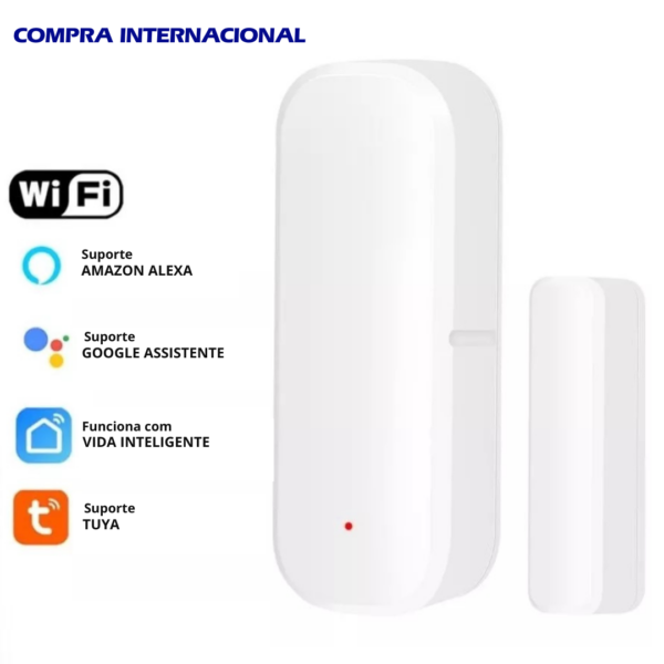 Sensor Inteligente Porta Janela Alexa Wi-fi Segurança