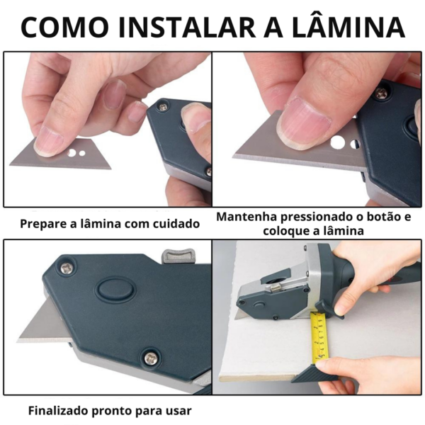 Ferramenta De Corte De Placa De Gesso, Drywall Com Trena 5mt - Image 4