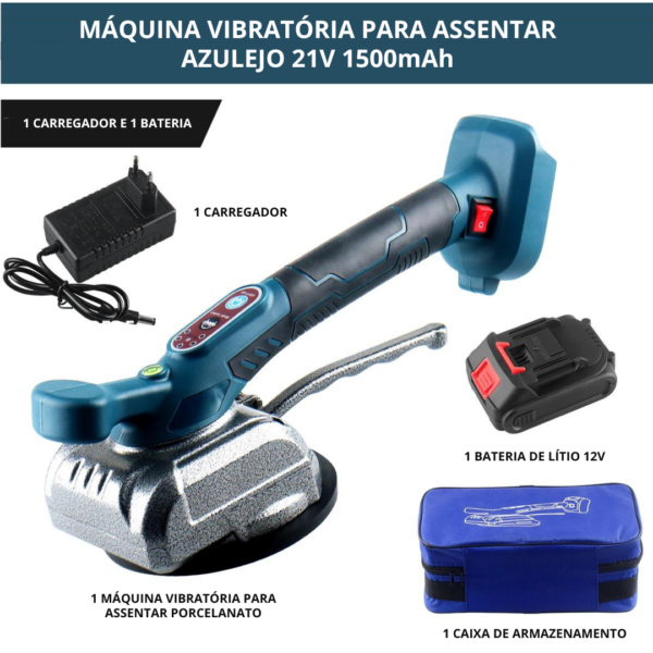 Máquina Ventosa Vibratória Para Assentar Piso Porcelanato 21v - Image 5